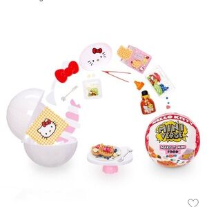 NWT 2pc Hello Kitty Mini Verse Make it mini food diy mystery ball